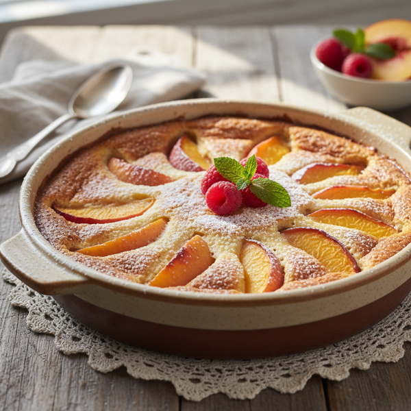 Heavenly Peach & Nectarine Clafouti recipe