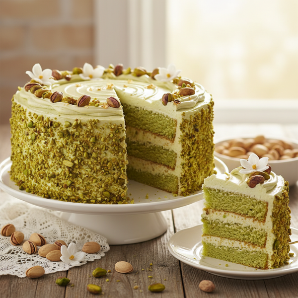 Heavenly Pistachio Delight Cake recipe