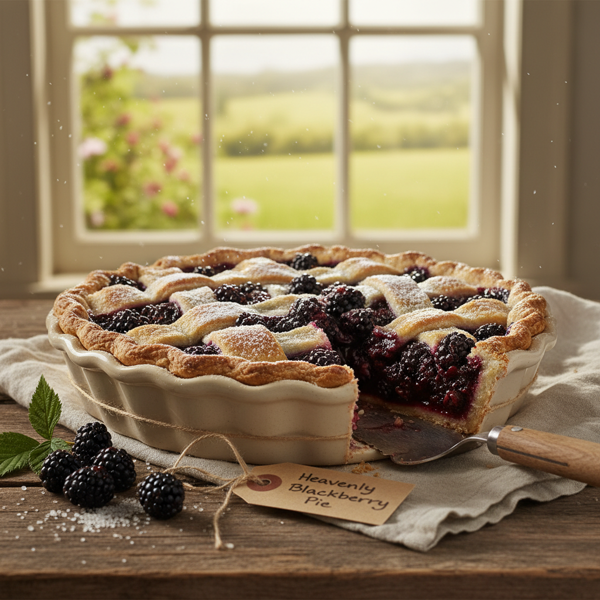 Heavenly Rustic Blackberry Pie recipe