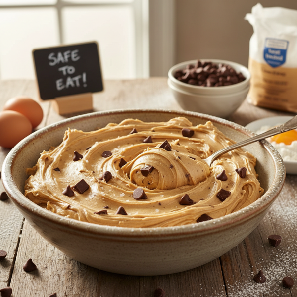 Heavenly Safe-Eat Chocolate Chip Cookie Dough recipe