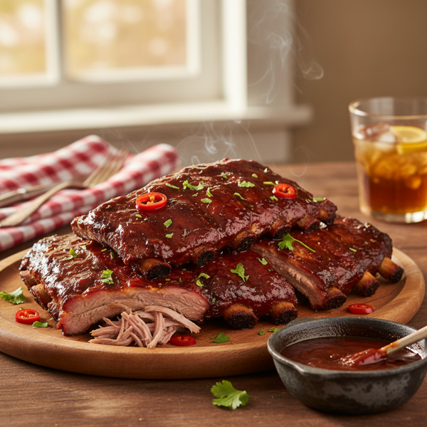 Heavenly Slow-Cooked Barbecue Pork Ribs recipe