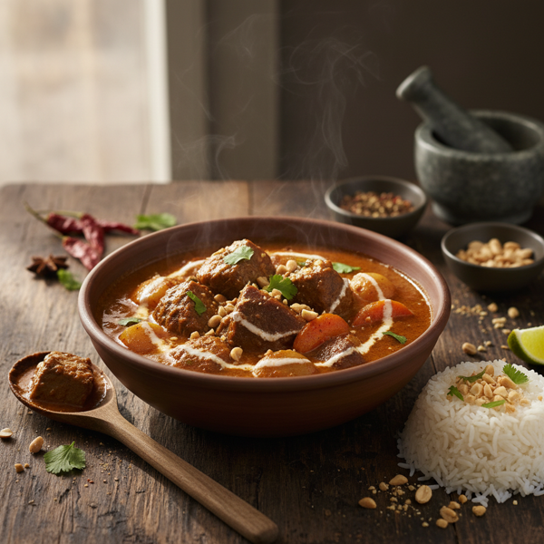 Heavenly Slow Cooker Massaman Beef Curry recipe