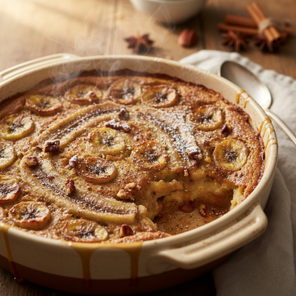 Heavenly Spiced Banana Pudding Bake recipe