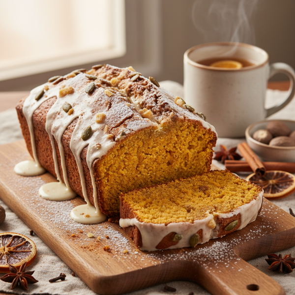 Heavenly Spiced Pumpkin Bread recipe