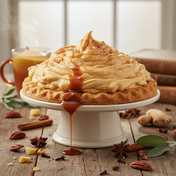 Heavenly Spiced Pumpkin Chiffon Pie recipe