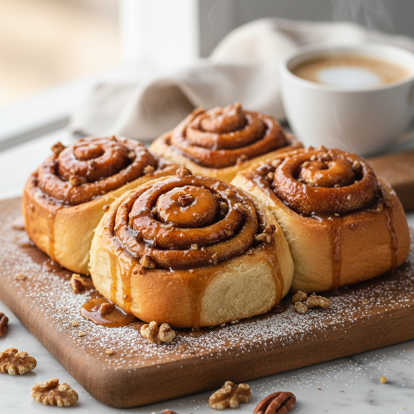 Heavenly Sticky Cinnamon Swirls recipe