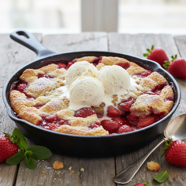 Heavenly Strawberry Bliss Cobbler recipe