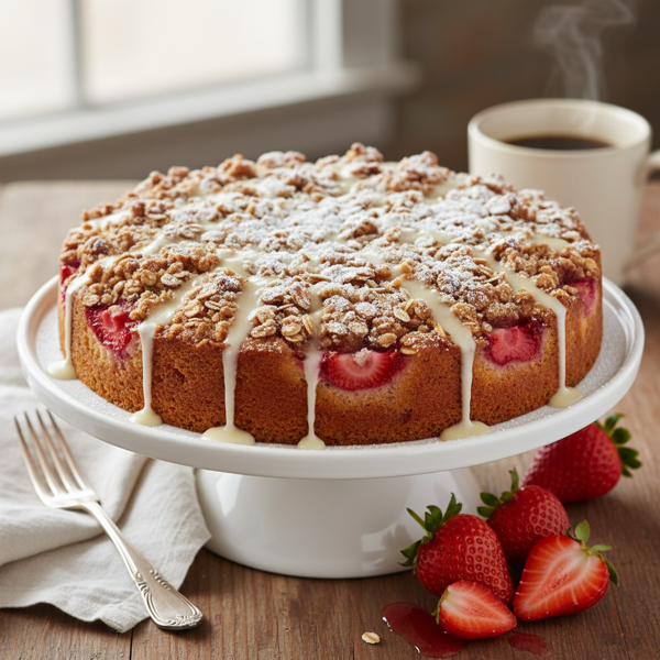 Heavenly Strawberry Delight Coffee Cake recipe