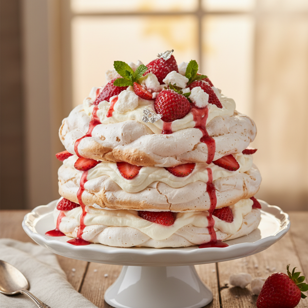 Heavenly Strawberry Meringue Delight recipe