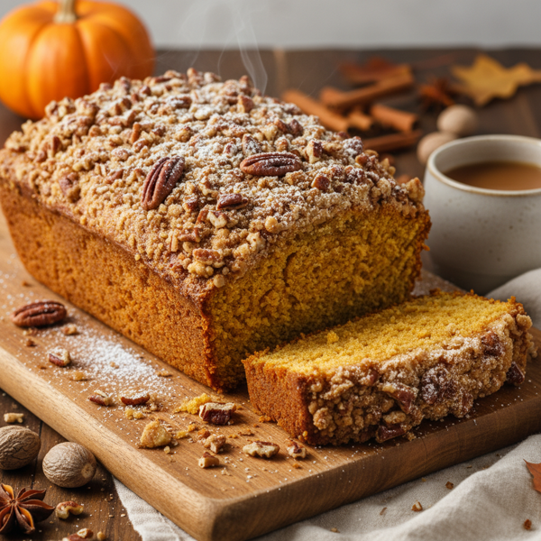 Heavenly Streusel-Top Pumpkin Bread recipe