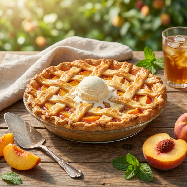 Heavenly Summer Peach Pie recipe