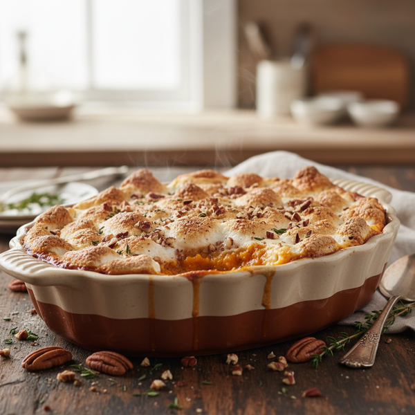 Heavenly Sweet Potato Casserole recipe