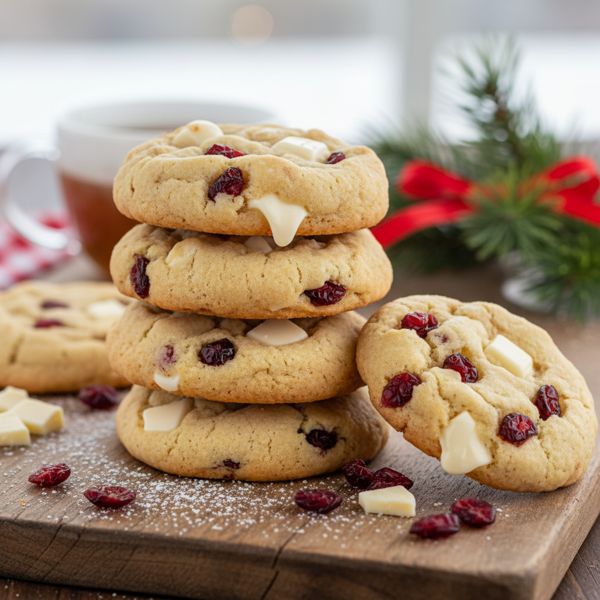 Heavenly White Chocolate Cranberry Cookies recipe