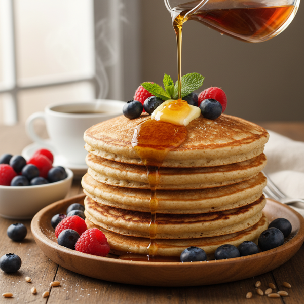 Heavenly Whole Wheat Pancakes with Buttermilk recipe