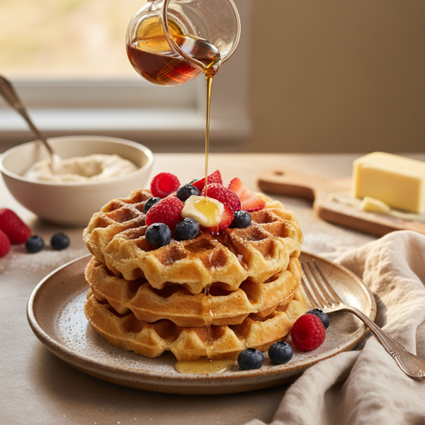 Heirloom Sourdough Waffles recipe