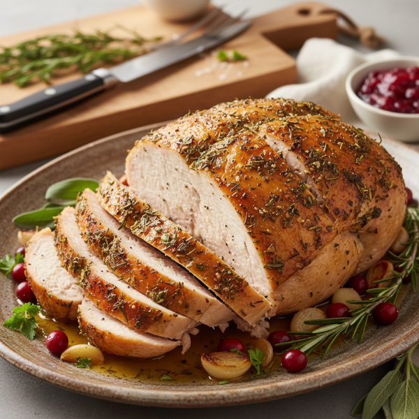 Herb-Butter Roasted Turkey Breast recipe