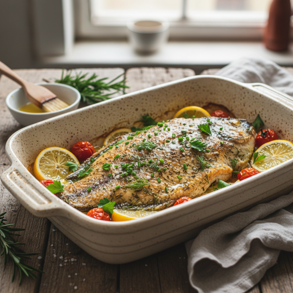 Herb-Butter Tilapia Bake recipe