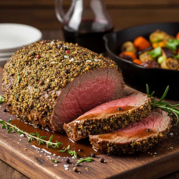Herb-Crusted Beef Tenderloin Roast recipe