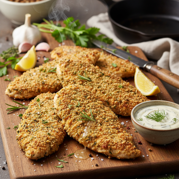 Herb-Crusted Chicken Cutlets recipe