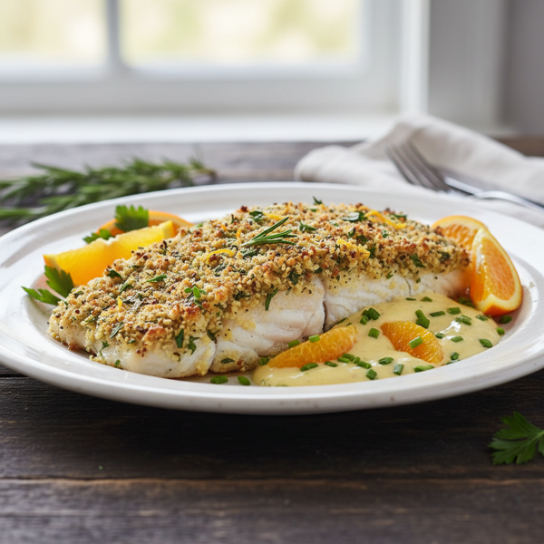 Herb-Crusted Dijon Orange Roughy recipe