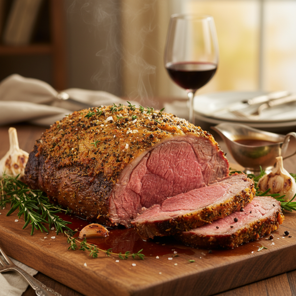 Herb-Crusted Prime Rib Roast recipe