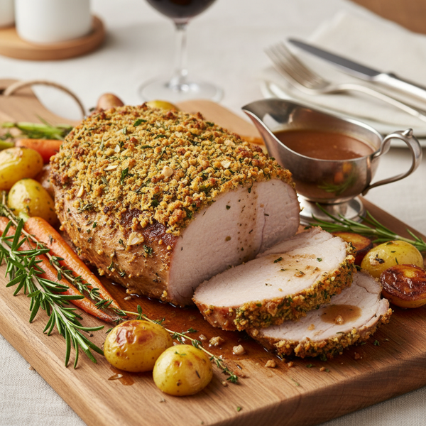 Herb-Crusted Roast Pork Loin recipe