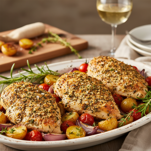 Herb-Infused Baked Chicken Breasts recipe