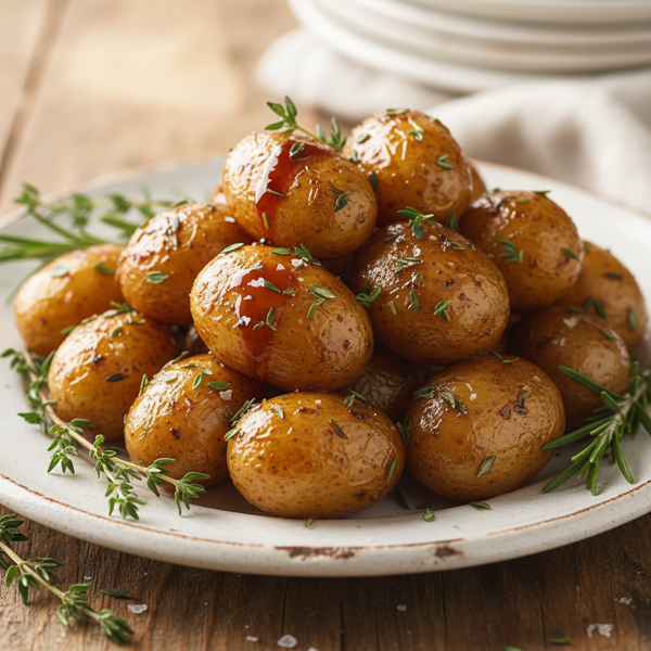 Herb-Infused Balsamic Glazed Thyme Potatoes recipe