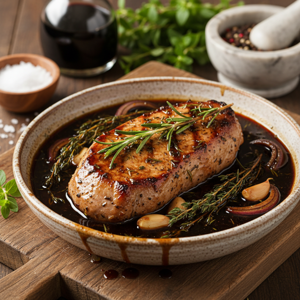 Herb-Infused Balsamic Pork Tenderloin Marinade recipe