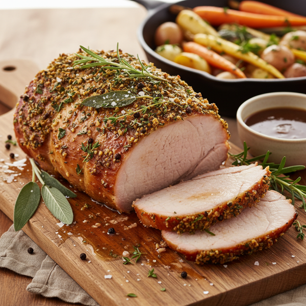Herb-Infused Brined Pork Roast recipe