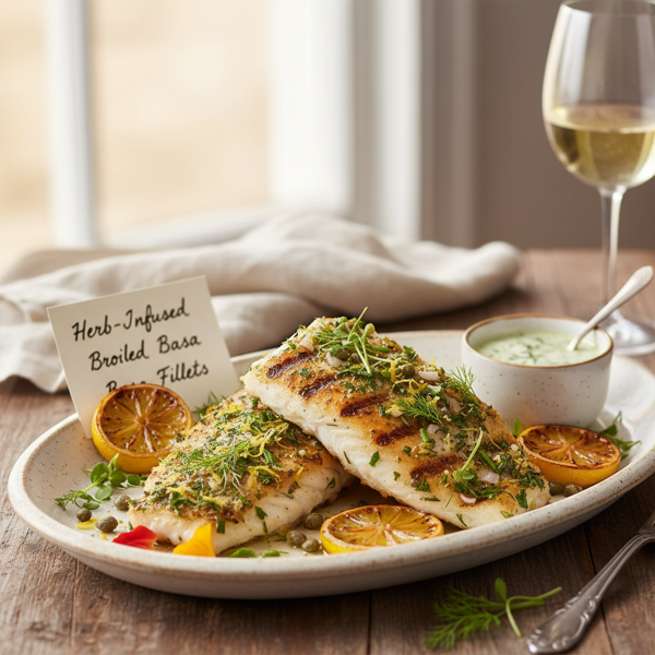 Herb-Infused Broiled Basa Fillets recipe