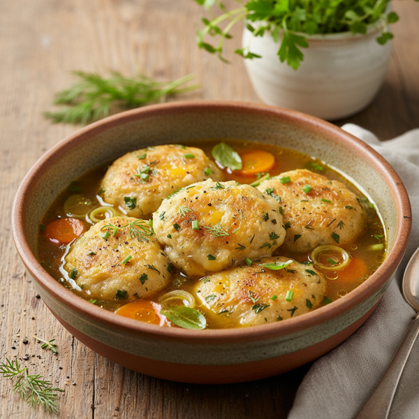 Herb-Infused Cheddar Dumplings for Soup recipe