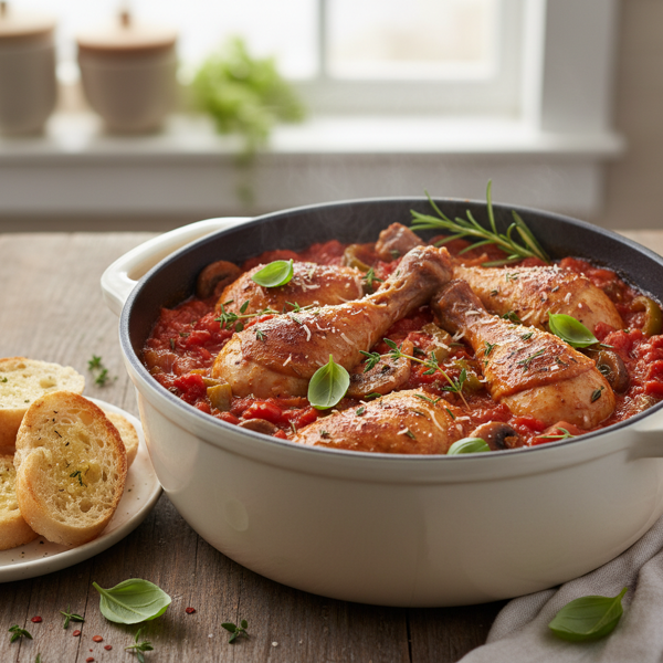 Herb-Infused Chicken Cacciatore recipe