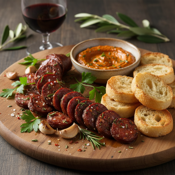 Herb-Infused Chorizo Tapas recipe