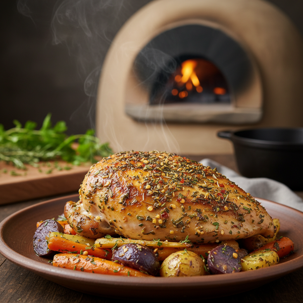 Herb-Infused Clay Oven Chicken Supreme recipe