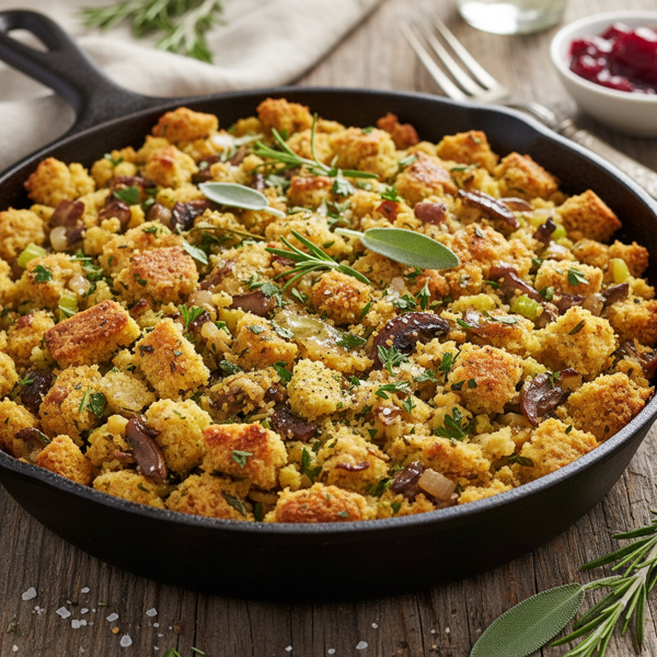 Herb-Infused Cornbread Stuffing Delight recipe