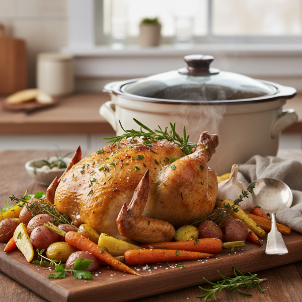 Herb-Infused Crock Pot Whole Chicken Delight recipe