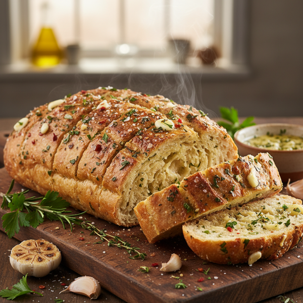 Herb-Infused Crusty Garlic Bread recipe