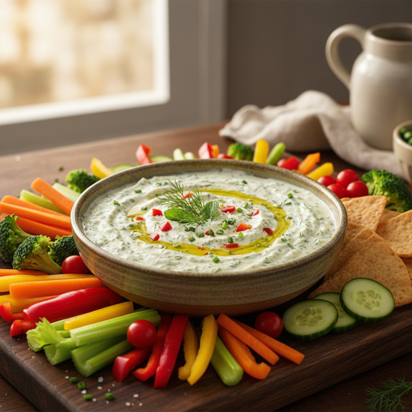 Herb-Infused Dill Veggie Delight Dip recipe