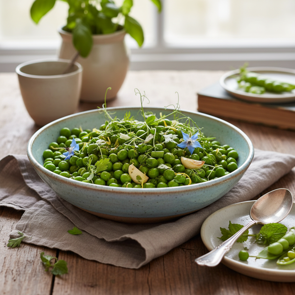 Herb-Infused Dressed Peas recipe