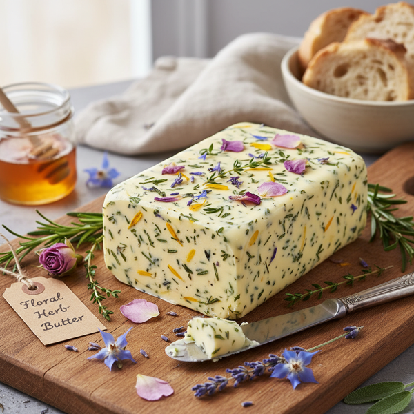 Herb-Infused Floral Butter recipe
