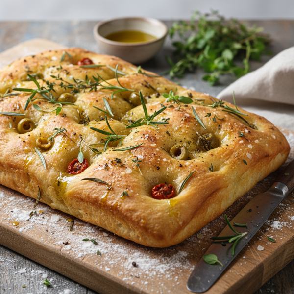 Herb-Infused Focaccia Delight recipe