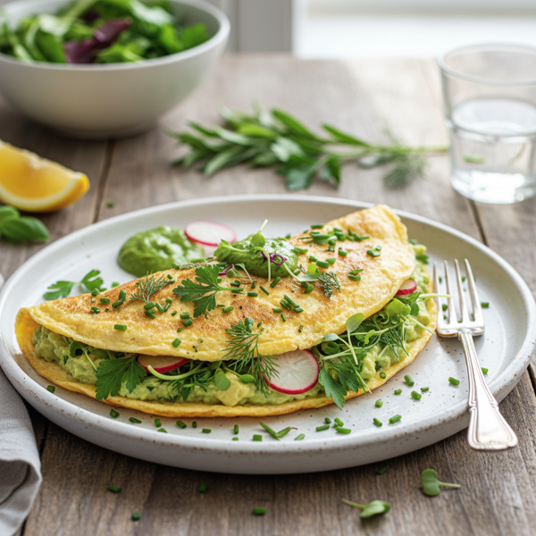 Herb-Infused Green Goddess Omelet recipe