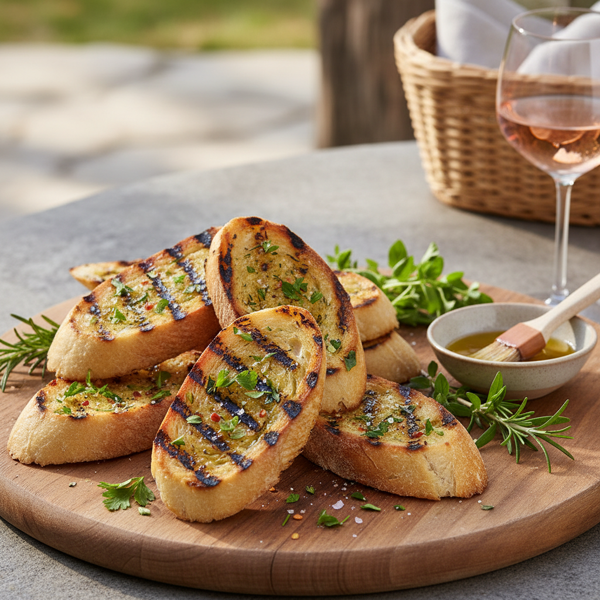 Herb-Infused Grilled Baguette recipe