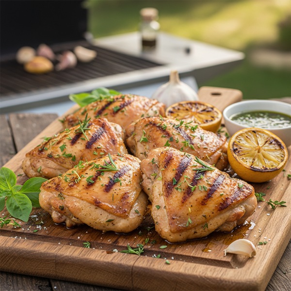 Herb-Infused Grilled Chicken Thighs recipe