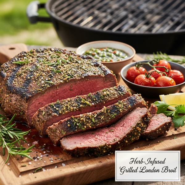 Herb-Infused Grilled London Broil recipe