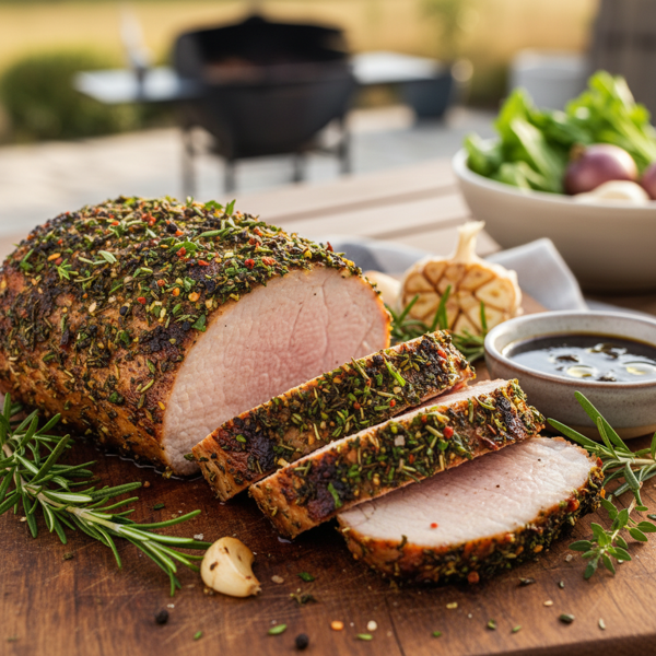 Herb-Infused Grilled Pork Loin recipe