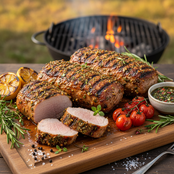 Herb-Infused Grilled Pork Tenderloins recipe