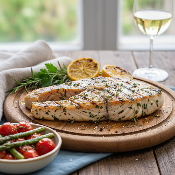 Herb-Infused Grilled Swordfish Delight recipe