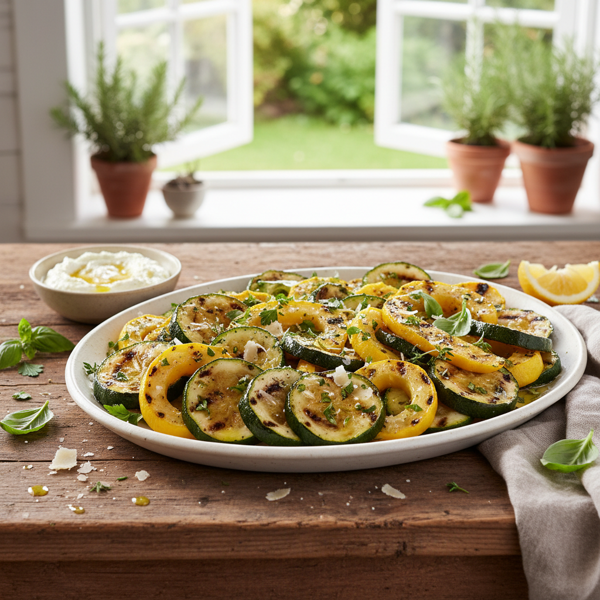 Herb-Infused Grilled Zucchini and Summer Squash recipe